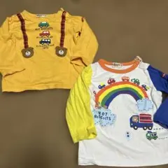 【2枚組】HOT BISCUITS 長袖カットソー 90cm