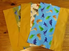 3枚セットナフキン　ダイナソー　給食　ランチョンマット　男の子