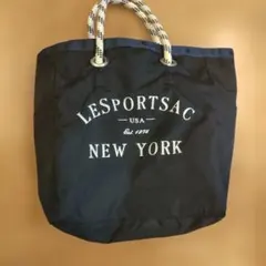 LeSportsac リバーシブル トートバッグ ミニサイズ 紺 ネイビーのサムネイル