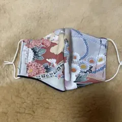 和柄 花模様 布製マスク