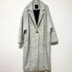 ジーナシス　グレー　ロングコート
