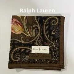 新品☆Ralph Lauren☆ラルフローレン☆花柄☆ブラウン☆ハンカチ