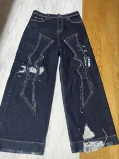 ADERERROR Elve jeans サイズMダメージ加工 ワイドシルエットのサムネイル