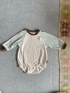 My Little Wonder ロンパース クリーム色/水色