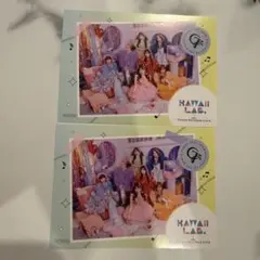 タワレコカフェ カワラボ 予約特典 ステッカー CANDY TUNEのみ2枚