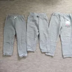 グレーのパンツセット　 95cm　裏起毛　起毛なし　スエット