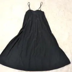 BEAUTY&YOUTH バックリボン キャミワンピース 黒 M