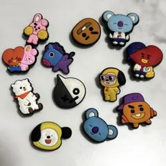 BT21 ジビッツ クロックス用 アクセサリー 12個セット サンダルチャーム