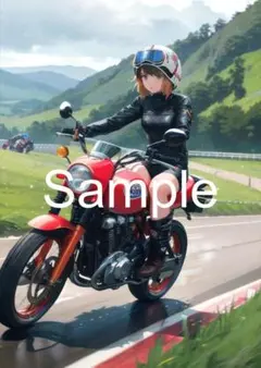 イラストポスター グラビア 写真 A4サイズ AIポスター  K-N-41