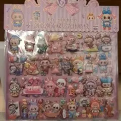 値下げ中！②ラブブ♡ぷっくりシール　２枚１組セット