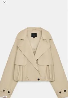 ZARA 完売品　XS ショートバルーントレンチコート ショートコート