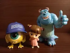モンスターズインク　フィギュア3点セット