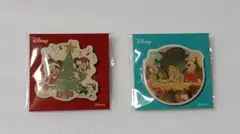ディズニー クリスマスオーナメントくじ ピンバッジ 2個セット ミッキー アリス