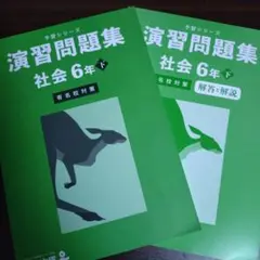 【未使用】四谷大塚 予習シリーズ 演習問題集 社会 6年 下 有名校対策