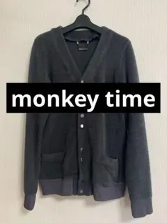 monkey time/モンキータイム　ダブルボタン カーディガン グレー S
