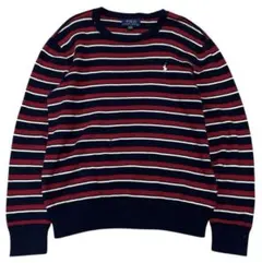 POLO By Ralph Lauren フロントロゴ ボーダー ニットのサムネイル