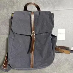 完売品✨香久山鞄 革と帆布のお出かけリュック 上質レザー 帆布 A4収納可 完売品✨香久山鞄 革と帆布のお出かけリュック 上質レザー 帆布 A4収納