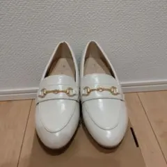 【美品】ロペピクニック　ハルタ　エナメルビット付きフラットローファー