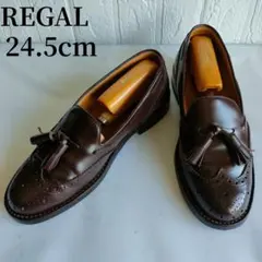 REGAL/リーガル/ローファー/タッセルローファー/ブラウン/24.5cm