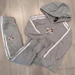 adidas グレー ミッキーマウス ジャージ 120