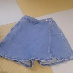 デニムハーフパンツ 150 サイズ スカート風
