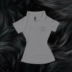 Y2K archive style 英字ロゴ フィットポロ