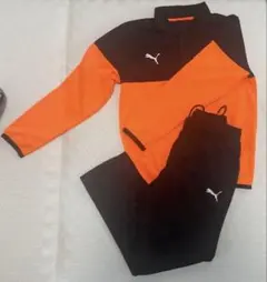 PUMA ジャージ上下セット オレンジ/黒