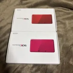 ニンテンドー3DS 2台 メタリックレッド グロスピンク