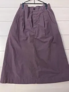 MHL. MARGARET HOWELL ロングスカート ブラウンコットンリネンのサムネイル