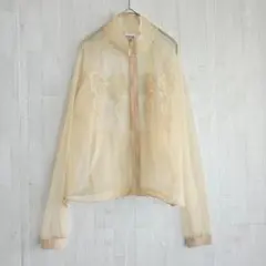 SCULPTOR Mesh Sheer Zip-Up Jacket ベージュ - メルカリ