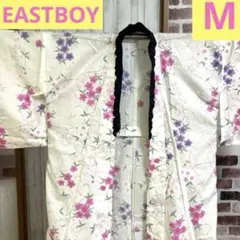 EAST BOY 浴衣　レディース　M レース　花柄　白　ピンク　紫のサムネイル