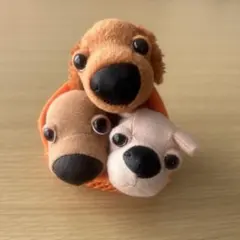 手のひらサイズ犬のぬいぐるみセット（3匹）　マック