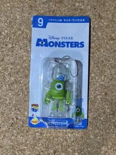 ベアブリック　モンスターズインク　マイク・ワゾウスキ　キーホルダー