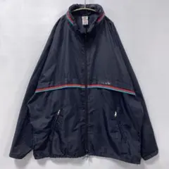 アディダス/90s/万国旗タグ/フーデッドジップアップジャケット/ロゴプリント