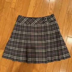 BURBERRY チェック柄スカート ダブルバックル付きのサムネイル