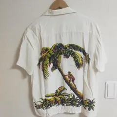 IOLANI イオラニ ヤシの木登り アロハシャツ 半袖 パームツリーのサムネイル