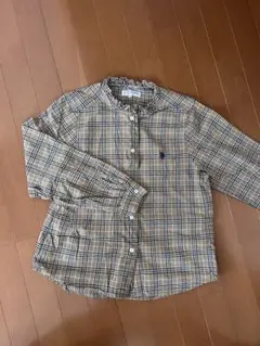 U.S. POLO ASSN. ベージュチェック長袖シャツ