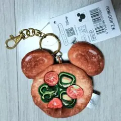 ディズニーストア ミッキー ピザ バッグチャーム　プラッシュキーチェーンのサムネイル