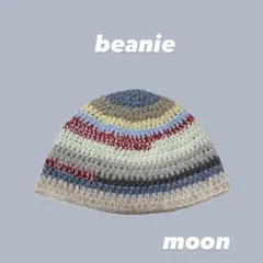 ハンドメイド ニット帽 ビーニー クラッシャーハット