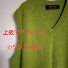 上級excellentエクセレント　PURE CASHMERE　カシミヤベスト