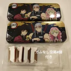 鬼滅の刃ブリキ缶　2点セット 冨岡義勇 宇髄天元 甘露寺蜜璃