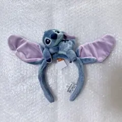 【2点フォ☆正規品】スティッチ　ぬいぐるみカチューシャ　香港ディズニー STITCH - 【2点☆正規品】スティッチ ぬいぐるみカチューシャ