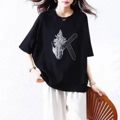 シンプル カジュアル おしゃれ度高め 五分袖 Tシャツ 大きいサイズ 無地