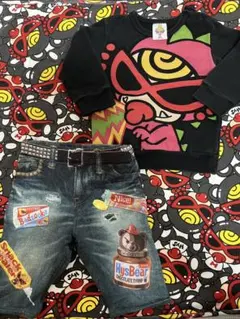 ヒスミニ トレーナー ライクア パンツ セット 8090