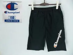 【CHAMPION】 美品 チャンピオン ブラックワンポイントロゴハーフパンツ