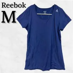 Reebok Tシャツ 【M】 ネイビー 紺 リーボック 半袖 スポーツ ヨガ