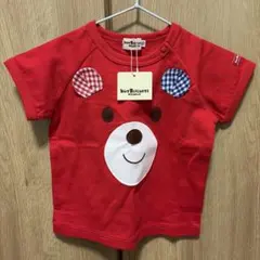 HOT BISCUITS 赤 クマ Tシャツ 70 新品タグ付き　ミキハウス