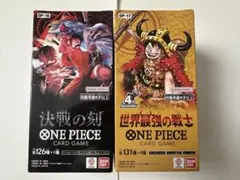 新品】【テープ付き】ワンピースカード 世界最強の戦士 決戦の刻 BOX