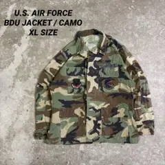 US AIR FORCE BDUジャケット 迷彩 ミリタリー ワッペン