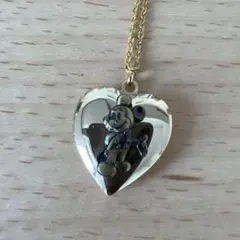 【希少】ディズニーヴィンテージ ・ミッキー・ハートロケットペンダント・ネックレス